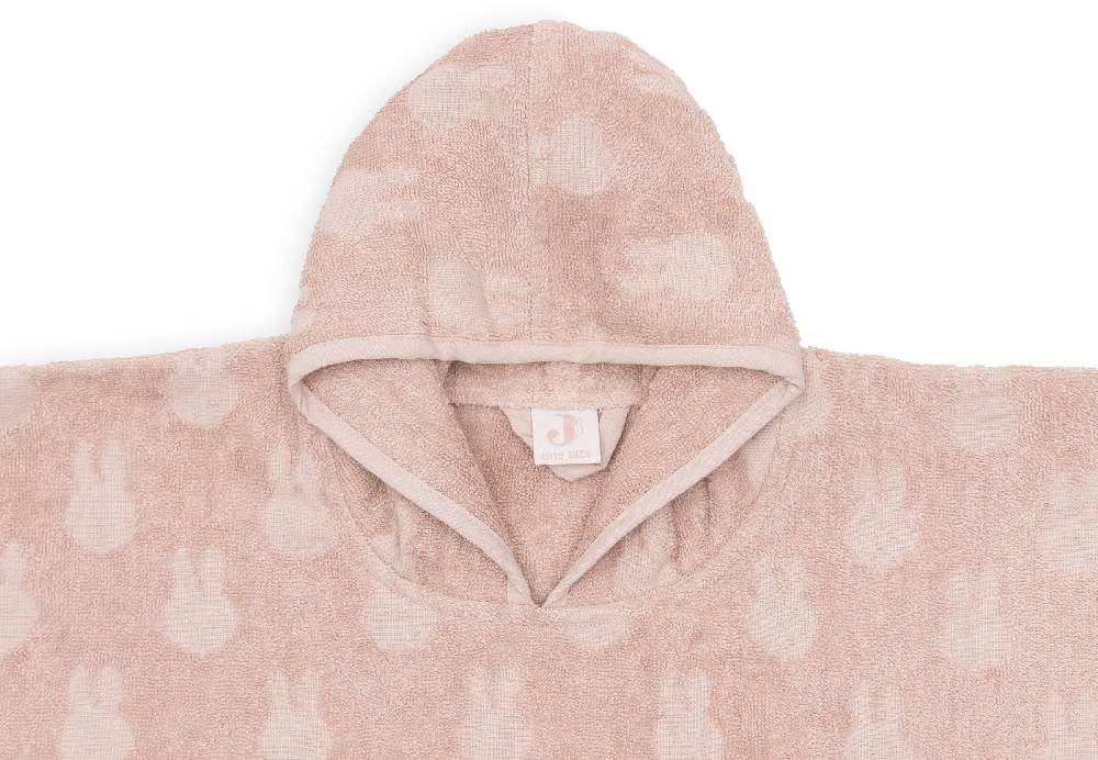 Jollein Badeponcho Frottee Miffy Jacquard Wild Rose Begrenzt auf 3 Tage
