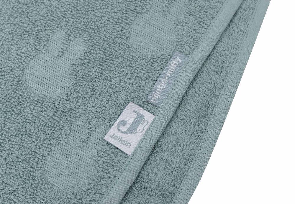 Jollein Badeponcho Frottee Miffy Jacquard - Sea Green Speichern exportieren