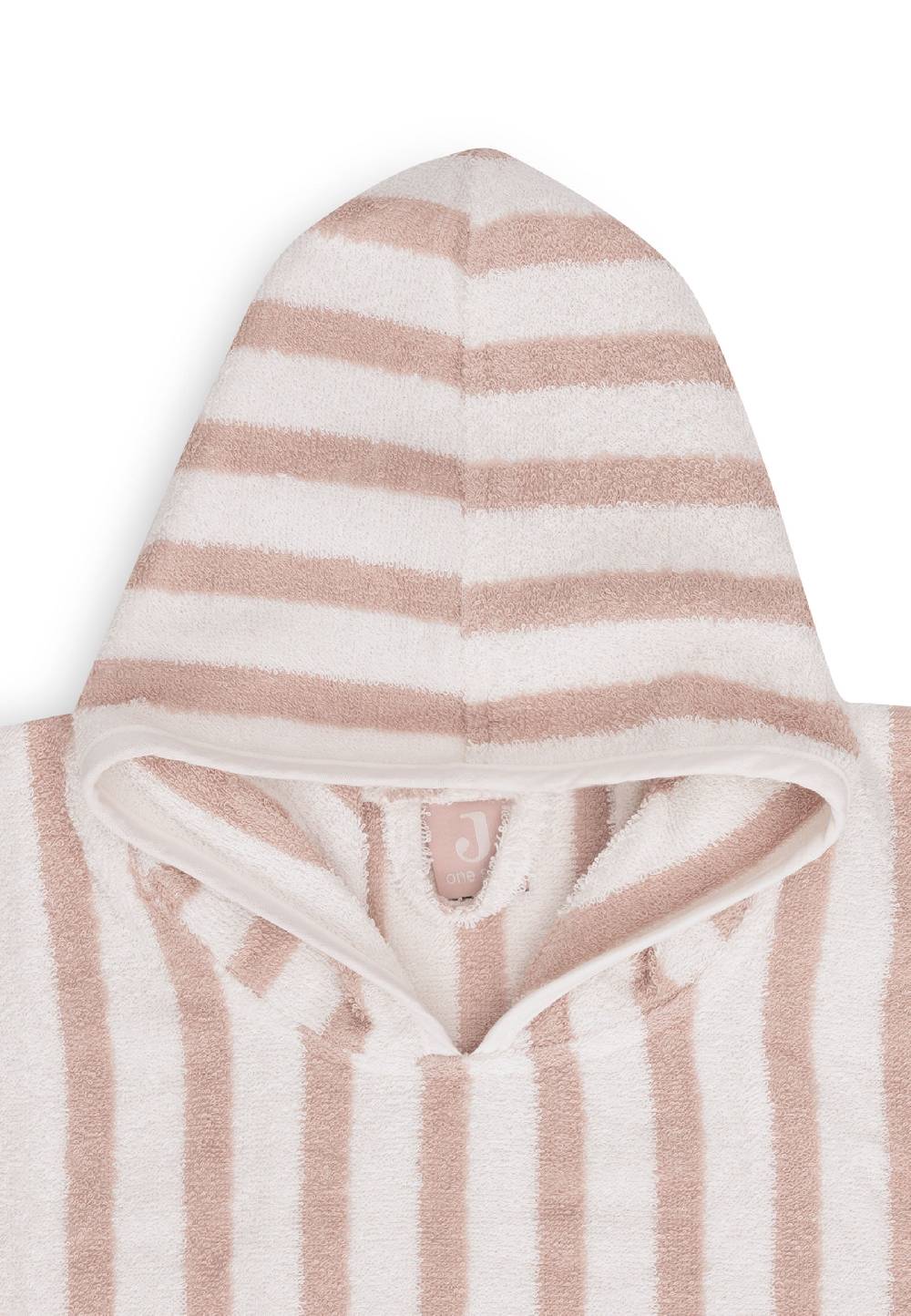 Jollein Badeponcho Stripe Frottee Wild Rose GOTS Black Friday Preise