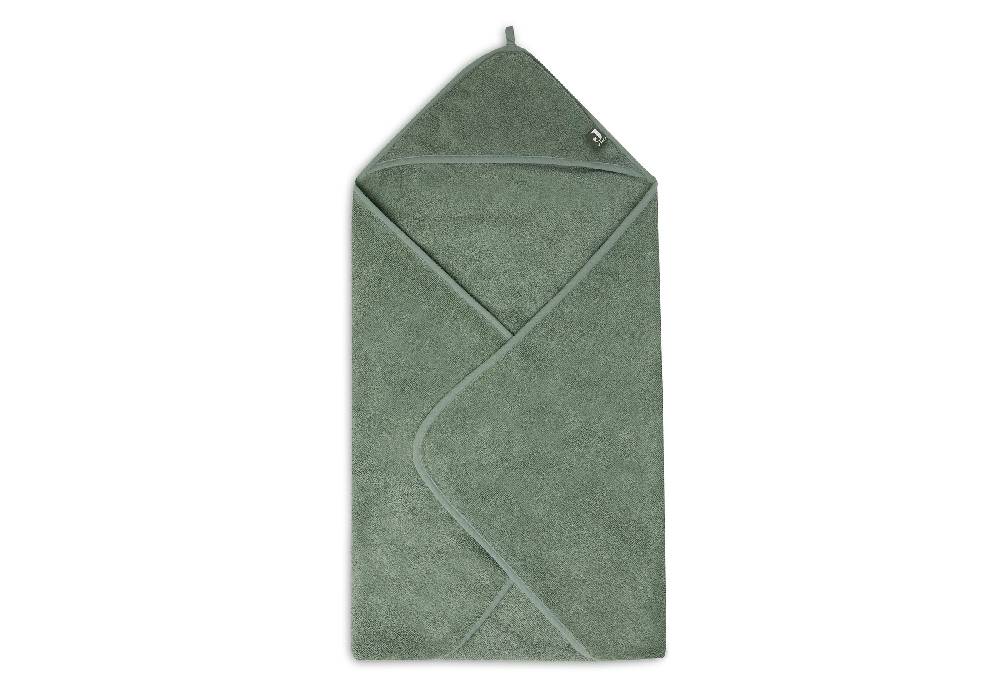 Jollein Kapuzenhandtuch Frottee 75x75cm Ash Green Auslauf