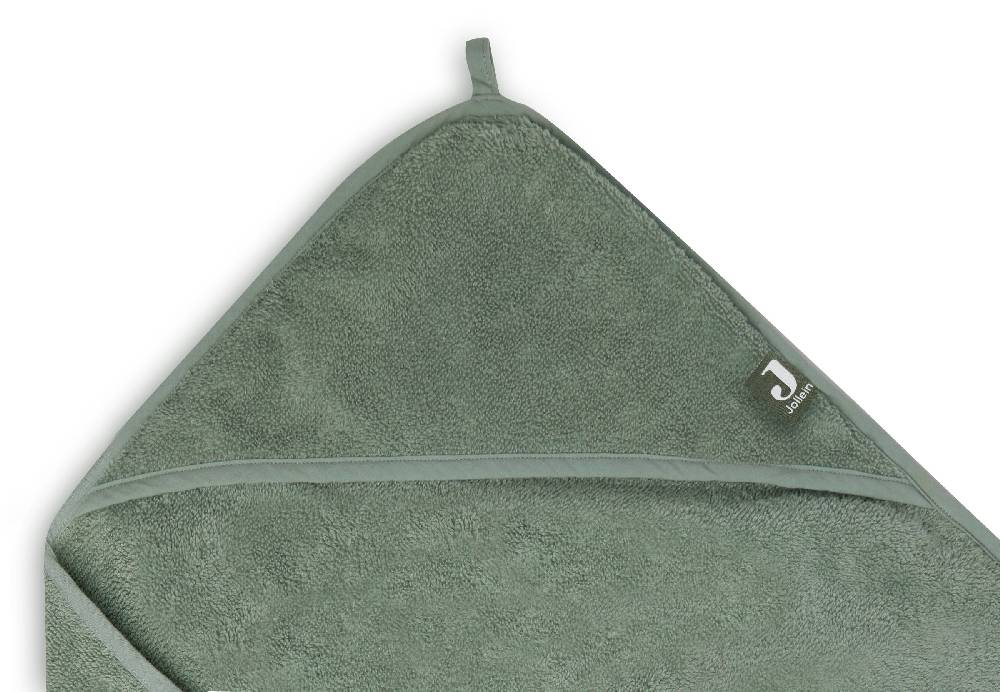 Jollein Kapuzenhandtuch Frottee 75x75cm Ash Green Auslauf