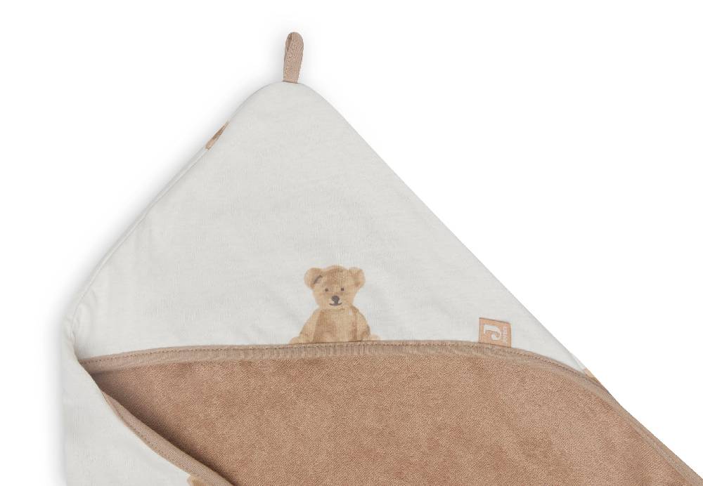 Jollein Kapuzenhandtuch 75x75cm Teddy Bear GOTS Angebote