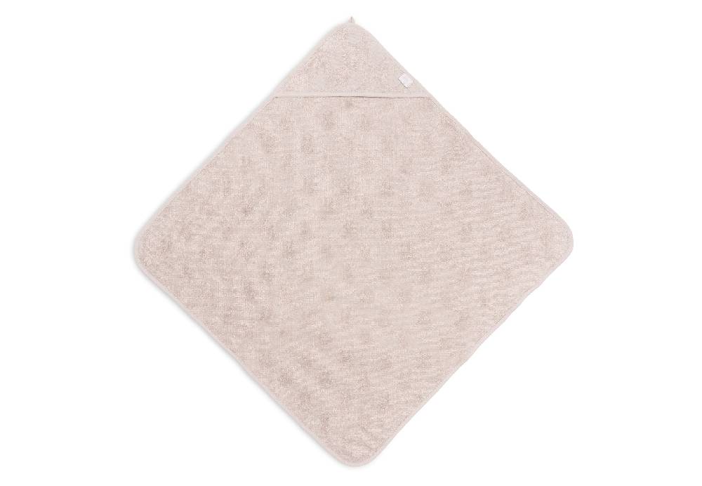 Jollein Kapuzenhandtuch Frottee 75x75cm Miffy Jacquard Nougat