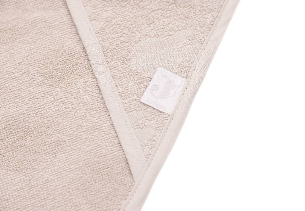 Jollein Kapuzenhandtuch Frottee 75x75cm Miffy Jacquard Nougat Schlussverkauf