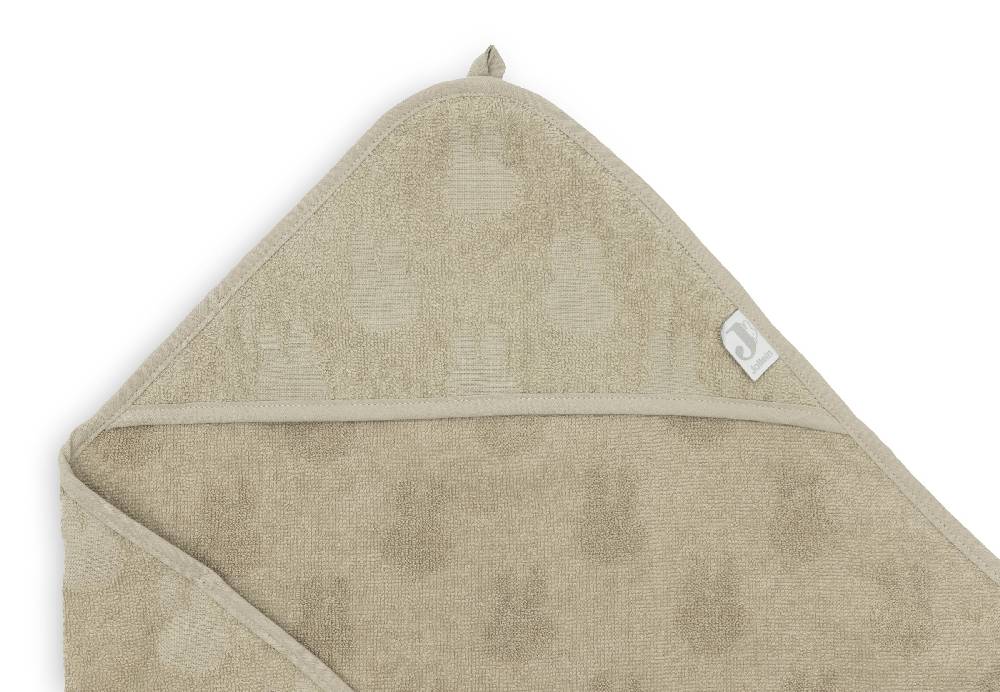 Jollein Kapuzenhandtuch Frottee 75x75cm Miffy Jacquard Olive Green Kostenloser Versand