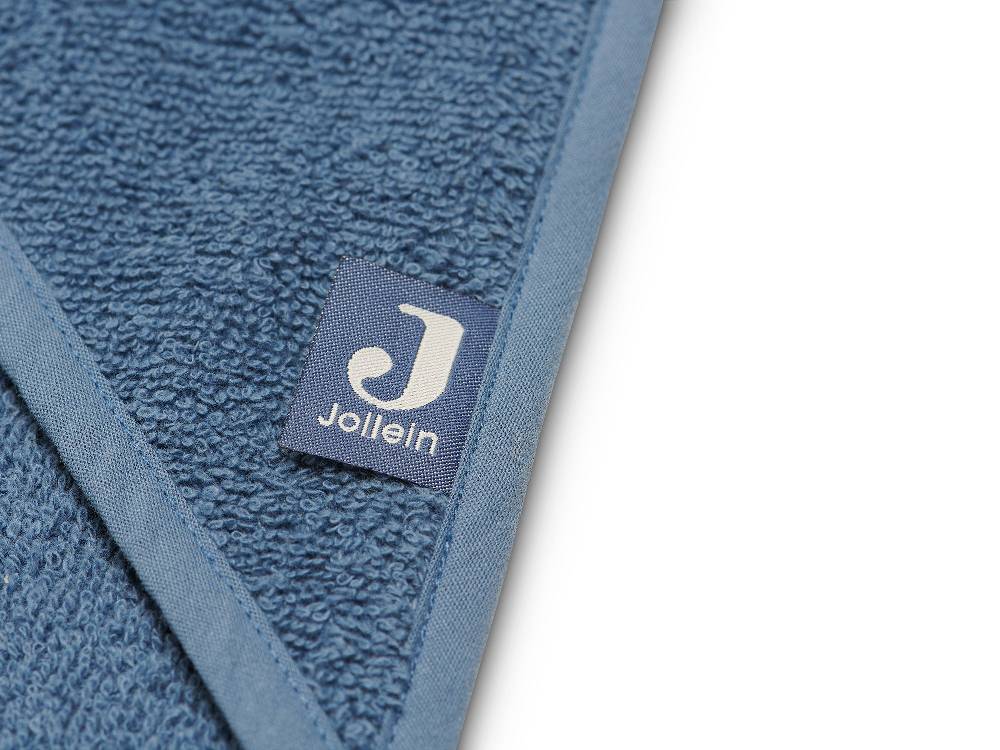 Jollein Kapuzenhandtuch Frottee 75x75cm Jeans Blue Limitierter Zeitrabatt
