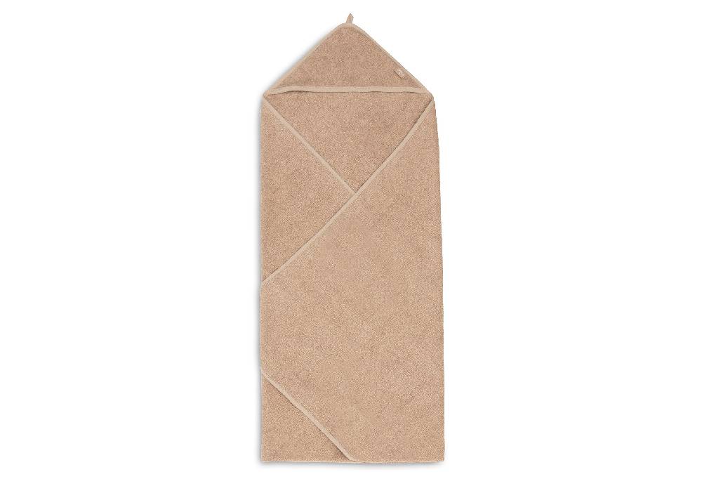Jollein Kapuzenhandtuch Frottee 100x100cm Biscuit Sonderangebot