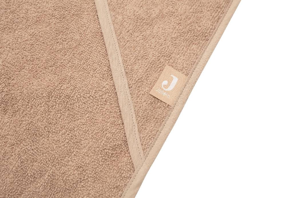 Jollein Kapuzenhandtuch Frottee 100x100cm Biscuit Sonderangebot