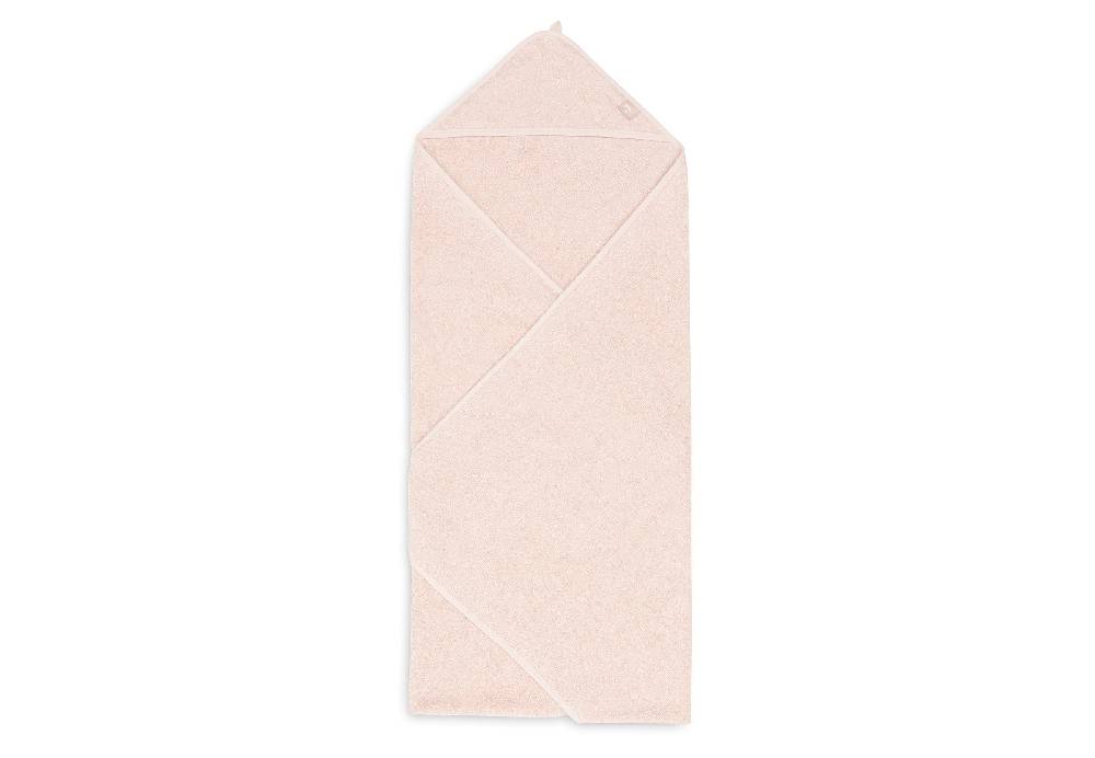 Jollein Kapuzenhandtuch Frottee 100x100cm Pale Pink Flash Sale