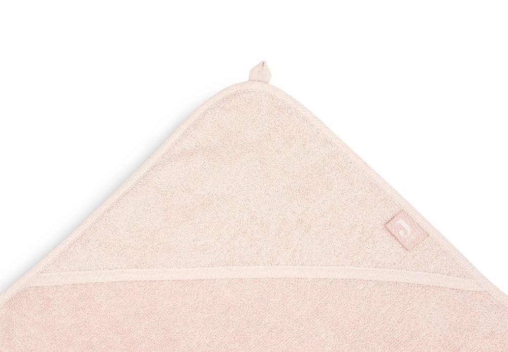 Jollein Kapuzenhandtuch Frottee 100x100cm Pale Pink Flash Sale