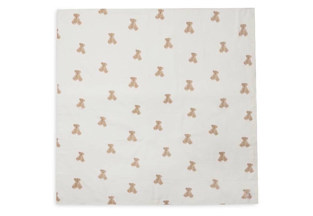 Jollein Mullwindeln Hydrophil 115x115cm Teddy Bear (2pack) Exklusivangebot