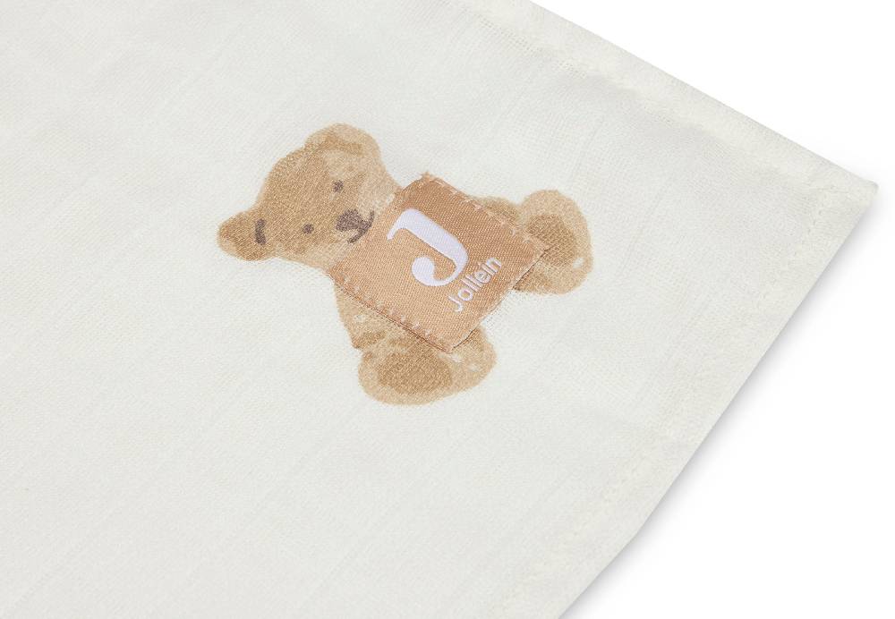 Jollein Mullwindeln Hydrophil 115x115cm Teddy Bear (2pack) Exklusivangebot