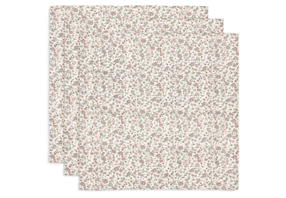 Jollein Spucktuch Hydrophill 70x70cm Retro Flowers (3pack)