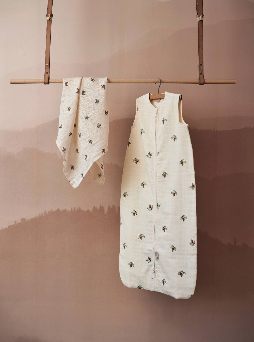 Jollein Mullwindeln Hydrophil 115x115cm Rosehip (2-pack) Neueste Mode