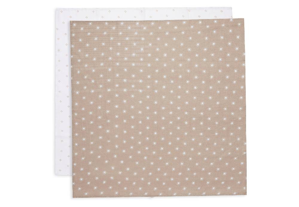 Jollein Spucktuch Hydrophill Pointelle Sun Biscuit GOTS (2pack)