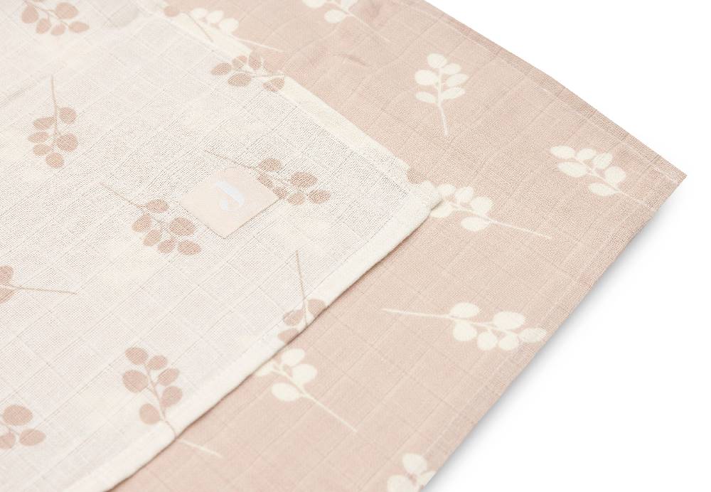 Jollein Mullwindeln Hydrophil 115x115cm Twig Wild Rose (2pack) Exklusive Angebote
