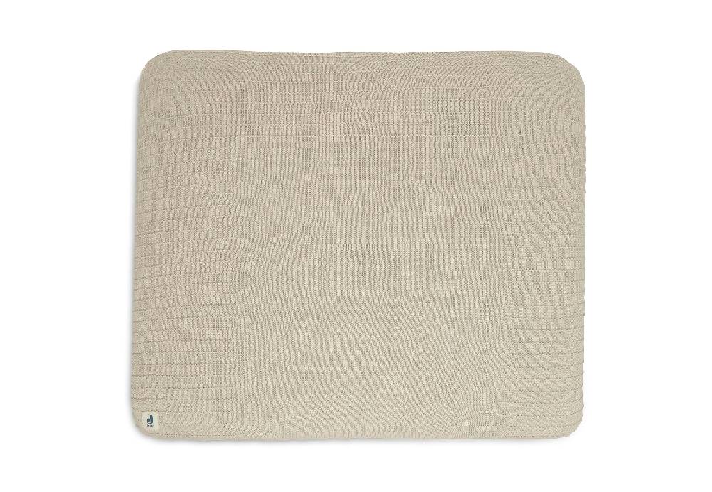Jollein Wickelauflagenbezug 75x85cm Pure Knit Nougat GOTS