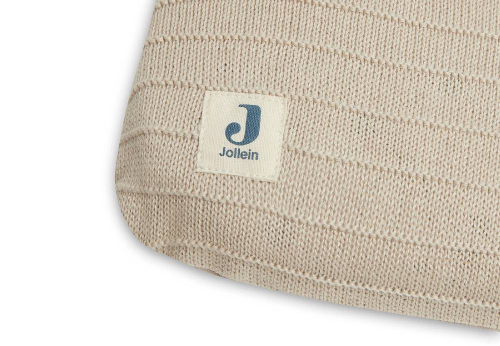 Jollein Wickelauflagenbezug 75x85cm Pure Knit Nougat GOTS Super Sparpreis