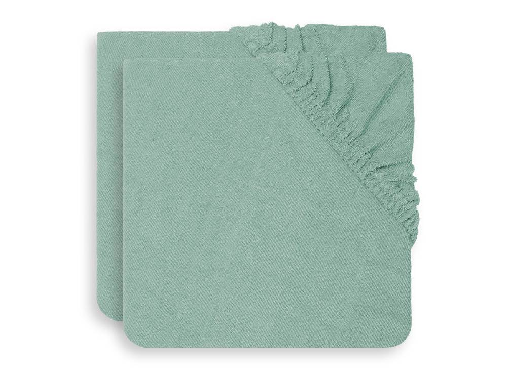 Jollein Wickelauflagenbezug Frottee 75x85cm Ash Green (2pack)