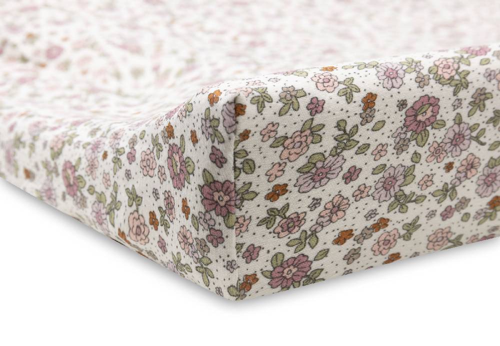 Jollein Wickelauflagenbezug Jersey 50x70cm Retro Flowers Letzte 2 Tage