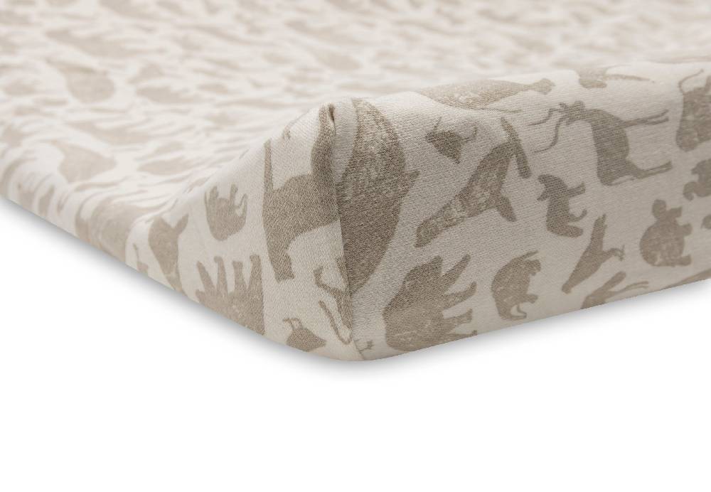 Jollein Wickelauflagenbezug Jersey 50x70cm Animals Nougat Letzter Tag