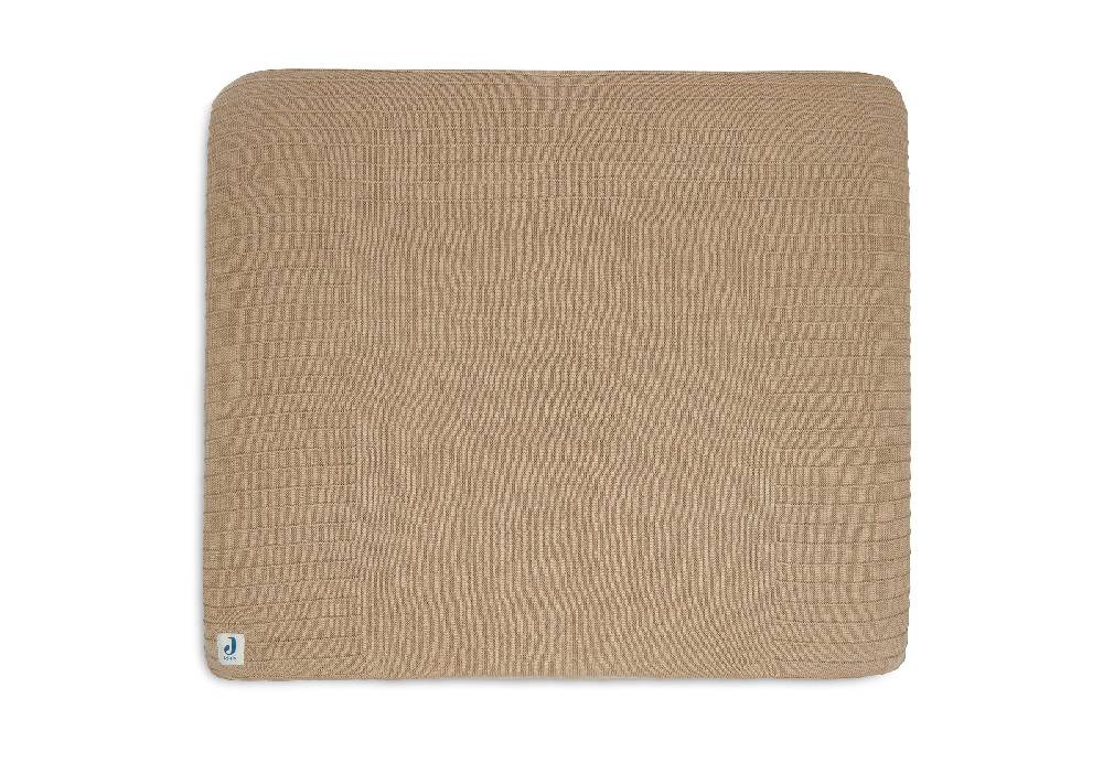 Jollein Wickelauflagenbezug 75x85cm Pure Knit Biscuit GOTS