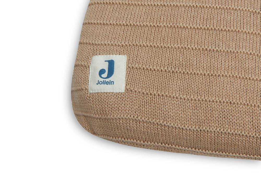 Jollein Wickelauflagenbezug 75x85cm Pure Knit Biscuit GOTS Bis zu 65% Rabatt