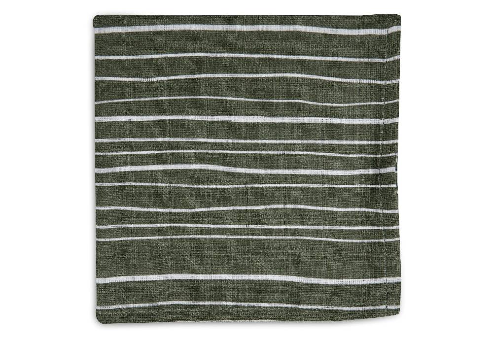 Jollein Spucktücher Hydrophill Stripe Olive Leaf Green GOTS (2p) Begrenzt auf 3 Tage