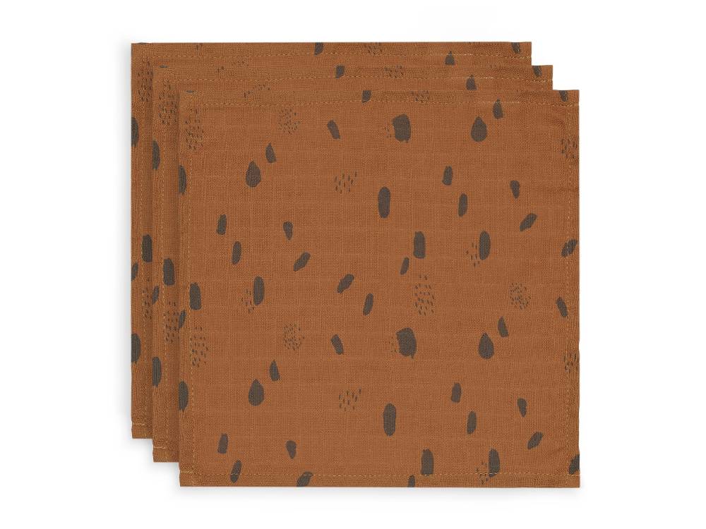 Jollein Spucktücher Hydrophil Spot Caramel (3pack)