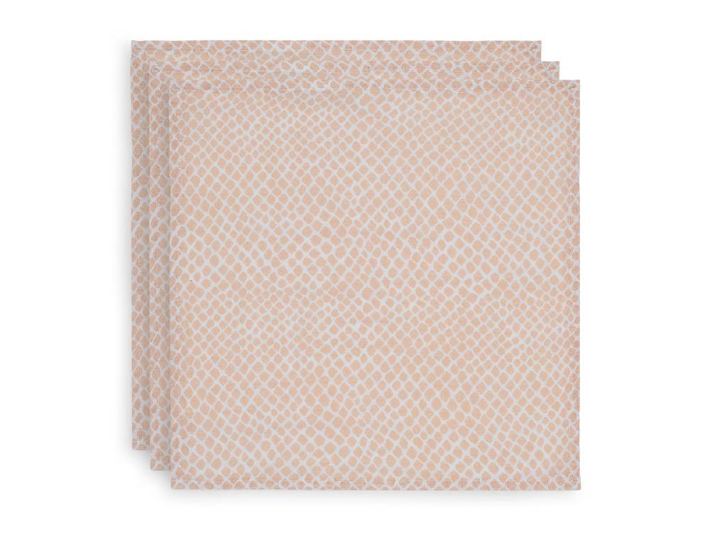 Jollein Spucktücher Hydrophil Snake Pale Pink (3pack)