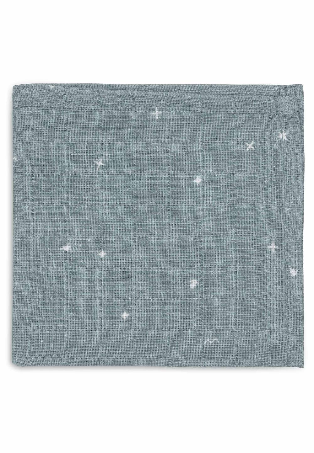 Jollein Spucktücher Hydrophil 31x31cm Twinkling - Sea Green