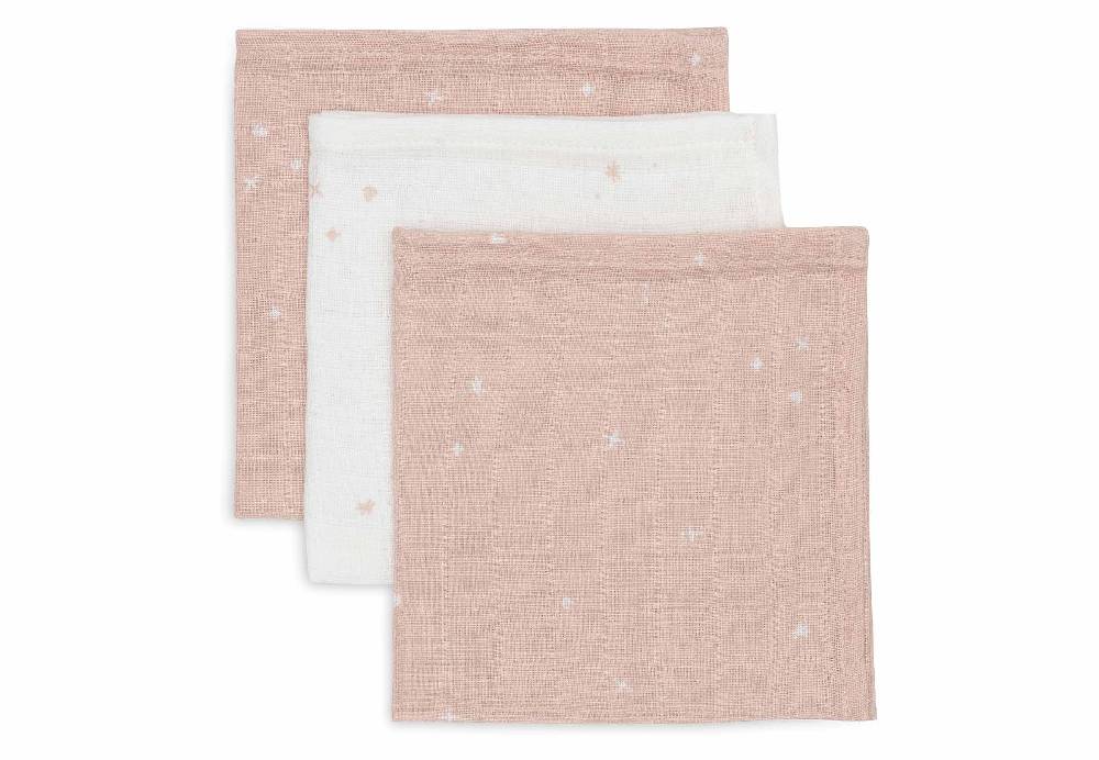 Jollein Spucktücher Hydrophil 31x31cm Twinkling - Wild Rose Outlet
