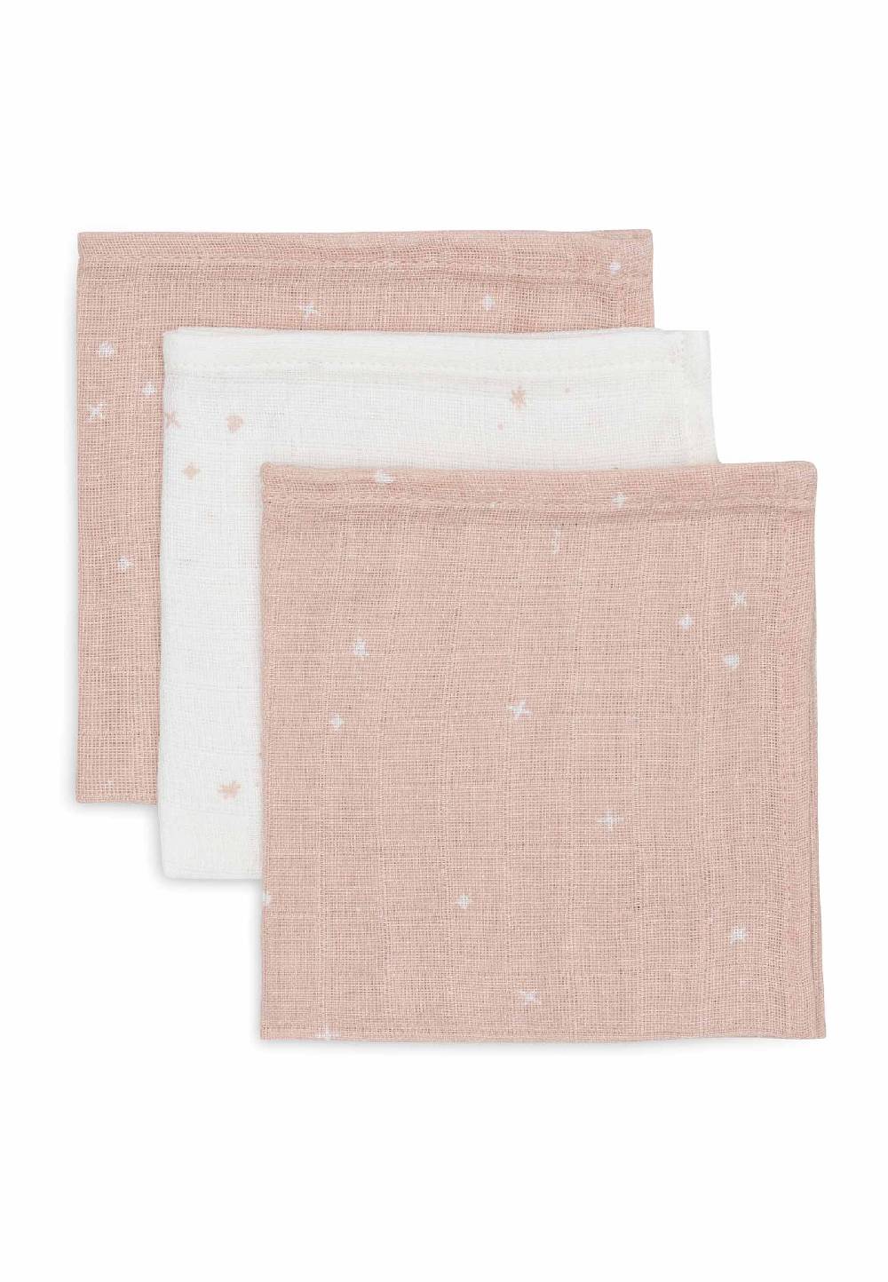 Jollein Spucktücher Hydrophil 31x31cm Twinkling - Wild Rose Outlet