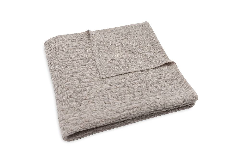 Jollein Decke Wiege 75x100cm Weave Knit Merino wool Funghi im Angebot