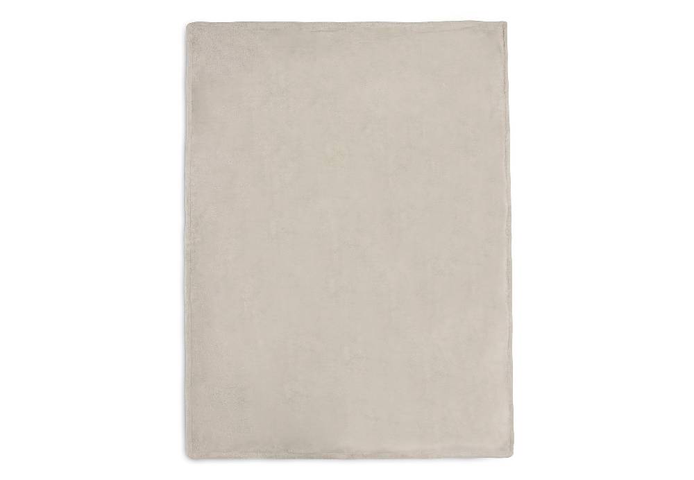 Jollein Decke Wiege 75x100cm Basic Knit Nougat/Fleece Schlussverkauf