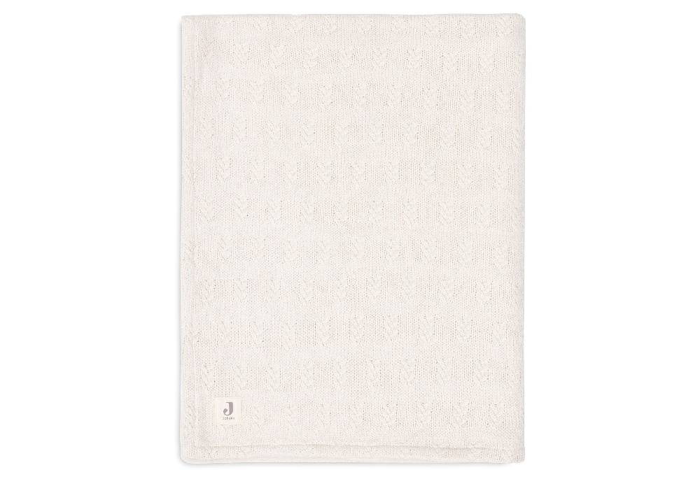 Jollein Decke Wiege 75x100cm Grain Knit Oatmeal/Velvet