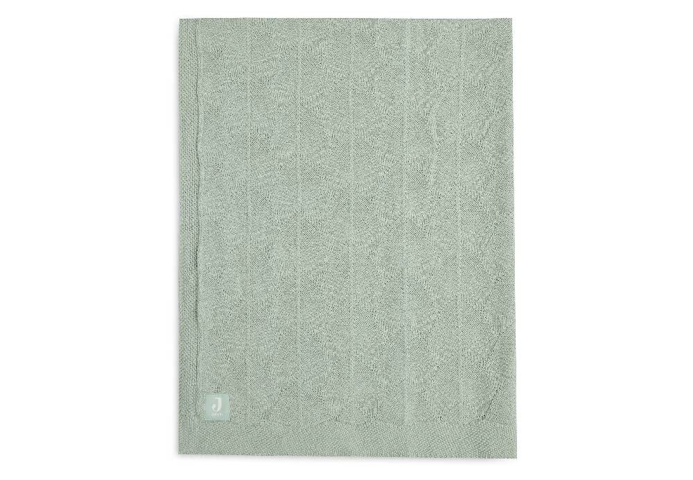 Jollein Decke Wiege 75x100cm Shell Knit Sea Foam GOTS
