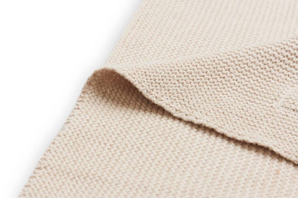 Jollein Decke Kinderbett 100x150cm Basic Knit Nougat Fabrikpreis