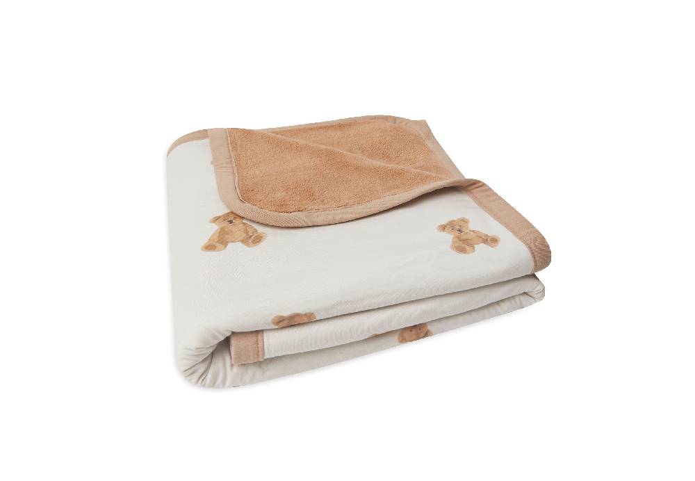 Jollein Decke Kinderbett Jersey 100x150cm Teddy Bear Sonderangebot