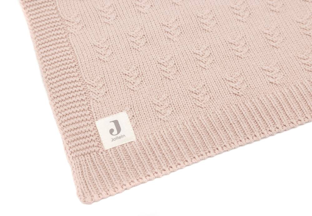 Jollein Decke Wiege 75x100cm Grain Knit Wild Rose Rabatt