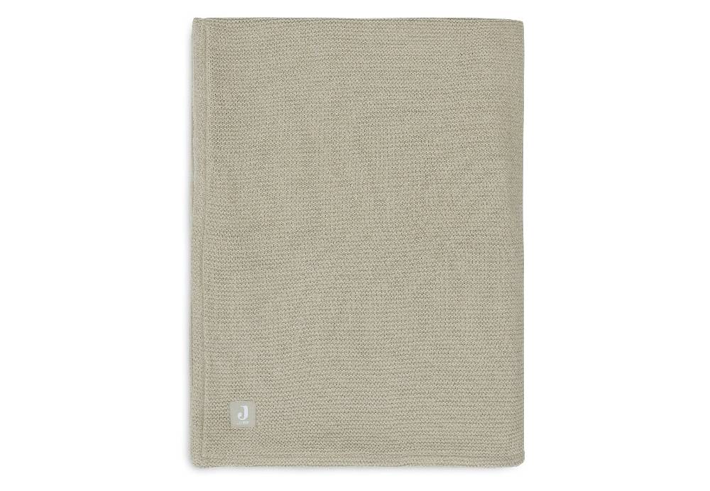 Jollein Decke Wiege 75x100cm Basic Knit Olive Green/Fleece