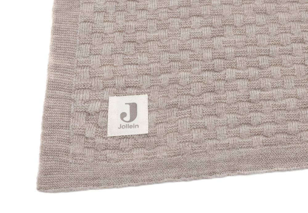 Jollein Decke Kinderbett 100x150cm Weave Knit Merino wool Funghi Flash Sale