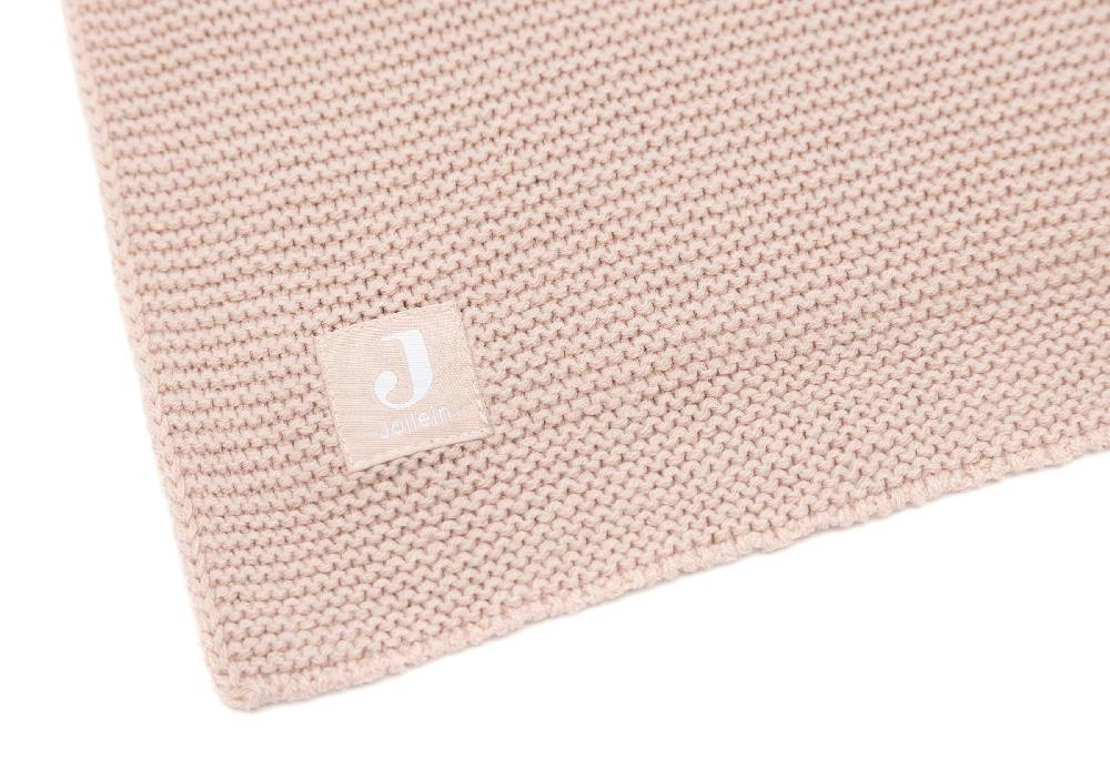 Jollein Decke Wiege 75x100cm Basic Knit Wild Rose Begrenztes Angebot