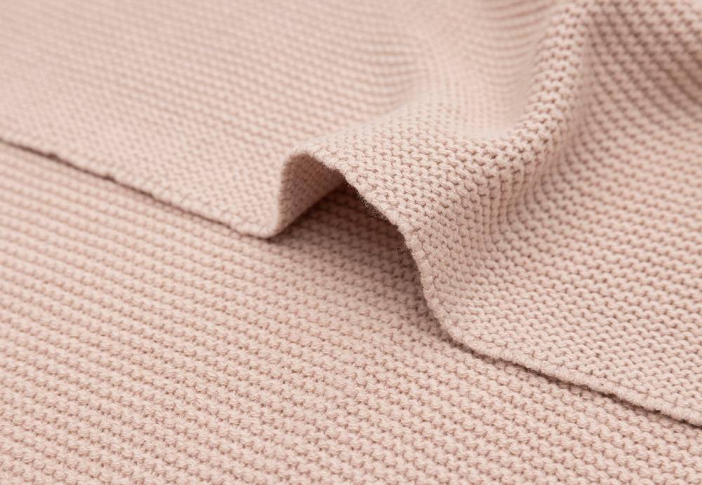 Jollein Decke Wiege 75x100cm Basic Knit Wild Rose Begrenztes Angebot