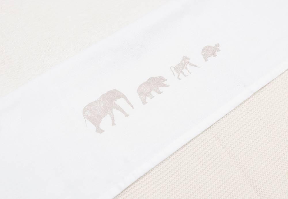 Jollein Bettlaken Kinderbett 120x150cm Animals Nougat Osterangebot