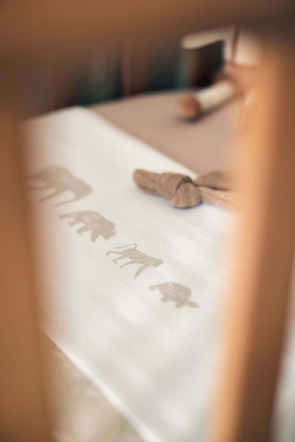 Jollein Bettlaken Kinderbett 120x150cm Animals Nougat Osterangebot