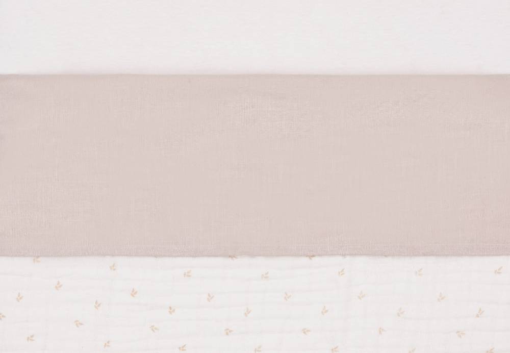 Jollein Bettlaken Kinderbett 120x150cm Slub Nougat Valentinstagsangebot