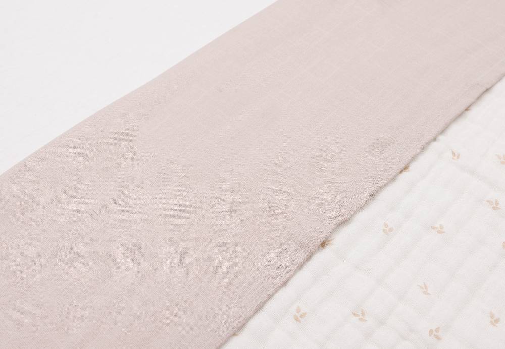 Jollein Bettlaken Kinderbett 120x150cm Slub Nougat Valentinstagsangebot