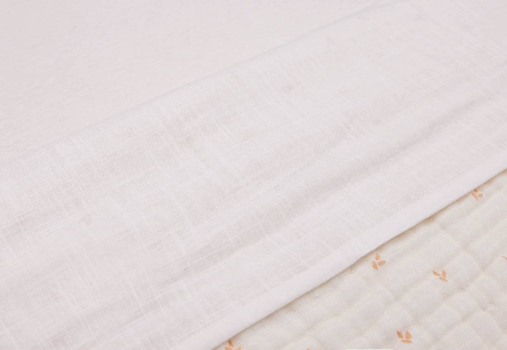 Jollein Bettlaken Wiege 75x100cm Slub Ivory Online Outlet