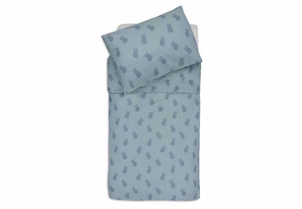 Jollein Bettwäsche 100x140cm Miffy Shadow - Sea Green